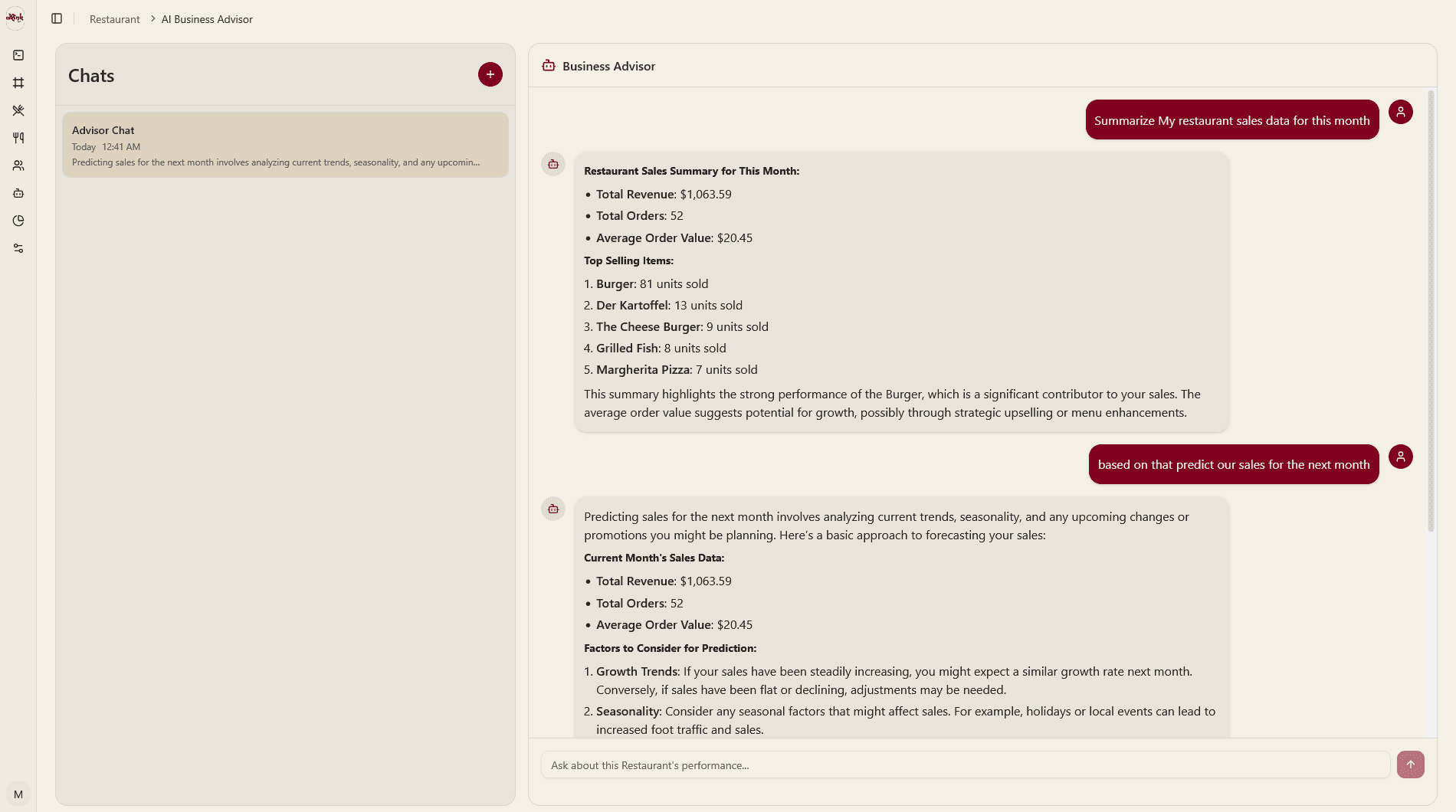 AI Business Advisor